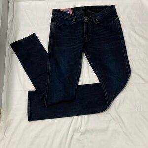ACNE STUDIO MEN’S BLUE BLACK KONST FLORAGATAN 13 STOCKHOLM JEANS.SIZE-34/34